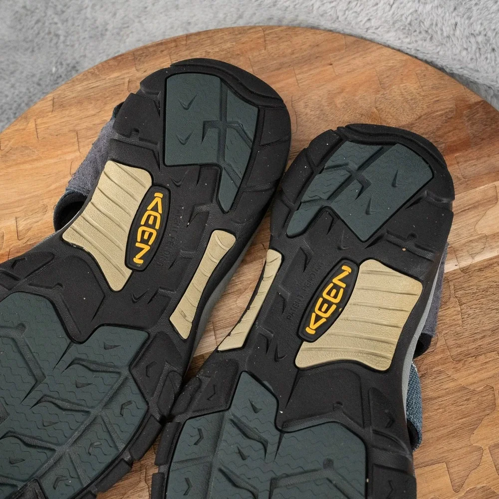 Men's KEEN Newport H2 WP Waterproof Sandals Trail Shoes Size US 10 Navy/Gray